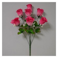 Купить Букет искусственный Роза бутон рюмка с кашкой 7 голов высота 590мм Дом, сад, огород
