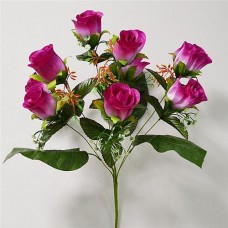 Купить Букет искусственный Роза крупный бутон 9 голов высота 580мм Дом, сад, огород