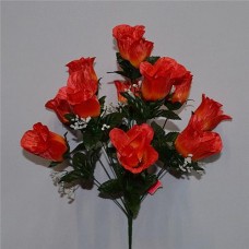 Купить Букет искусственный Роза бутон с кашкой 18 голов высота 530мм Дом, сад, огород