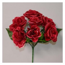 Купить Букет искусственный Роза открытая 7 голов высота 380мм Дом, сад, огород