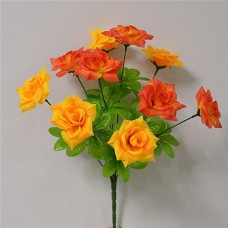 Купить Букет искусственный Роза микс 10 голов высота 420мм Дом, сад, огород