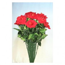 Купить Цветок искусственный Роза бархат малая 50см 25шт красный Дом, сад, огород