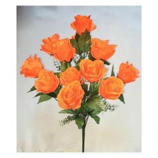 Купить Букет искусственный Роза слоеная 12 голов высота 520мм ассорти 5шт Дом, сад, огород