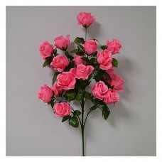 Купить Букет искусственный Роза ветка 18 голов высота 790мм Дом, сад, огород