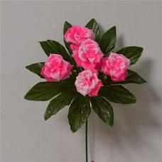 Купить Букет искусственный Роза пластик бордюр 5 голов высота 220мм Дом, сад, огород