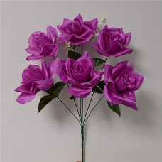 Купить Букет искусственный Роза открытая 6 голов высота 460мм Дом, сад, огород