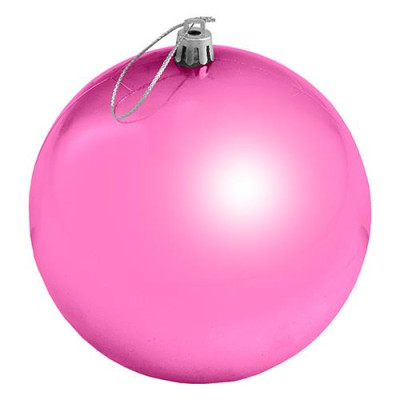 Набор новогодних пластиковых шаров Зеркальный d 12см 3шт розовые Купить Набор новогодних пластиковых шаров Зеркальный d 12см 3шт розовые Дом, сад, огород