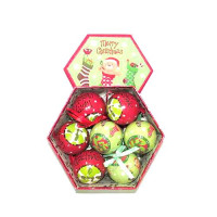 Набор новогодних пластиковых шаров Merry Christmas 299-75083C/S-14 d 7.5см 14шт