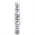 Купить Набор новогодних пластиковых шаров с бусами SILVER 1153-6 d 6см 6шт серебряные Дом, сад, огород