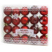 Купить Набор новогодних пластиковых шаров Christmas red 0819-6 d 6см 20шт красные Дом, сад, огород