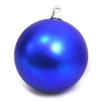Новогодний пластиковый шар Big blue 0980-30 d 30см матовый синий