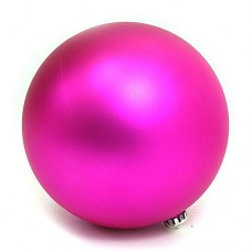 Купить Новогодний пластиковый шар Big pink 0980-20 d 20см матовый розовый Дом, сад, огород