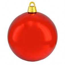 Купить Новогодний пластиковый шар Big red 4824-20DR DSCN0979-20 d 20см глянцевый красный Дом, сад, огород