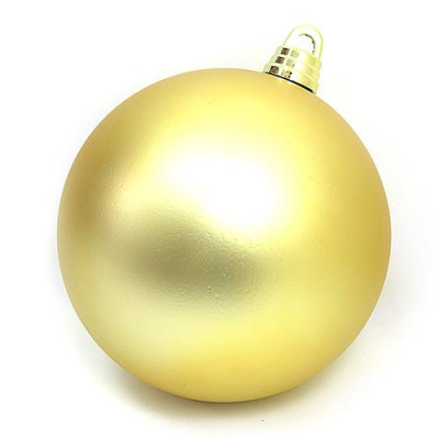 Купить Новогодний пластиковый шар Big gold 0980-20 d 20см матовый золотой Дом, сад, огород