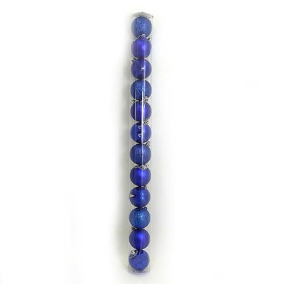 Набор новогодних пластиковых шаров BLUE 0922-6BL12 d 6см 12шт синие Купить Набор новогодних пластиковых шаров BLUE 0922-6BL12 d 6см 12шт синие Дом, сад, огород