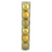Набор новогодних пластиковых шаров GOLD 0922-8GL6 d 8см 6шт золотые Купить Набор новогодних пластиковых шаров GOLD 0922-8GL6 d 8см 6шт золотые Дом, сад, огород
