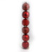 Купить Набор новогодних пластиковых шаров RED 0922-6RD6 d 6см 6шт красные Дом, сад, огород