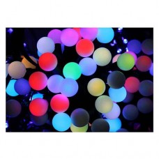 Купить Гирлянда черная "шарики" (маленькие) 50 LED разноцветные огни Дом, сад, огород