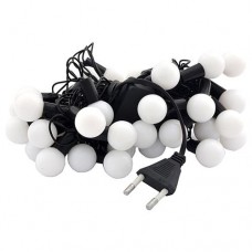Купить Гирлянда черная шарики большие 40 LED разноцветные огни Дом, сад, огород