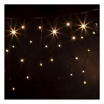 Купить Гирлянда уличная Бахрома 120 LED синие огни 5м черная Дом, сад, огород