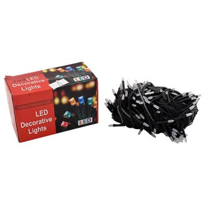 Купить Гирлянда Иголка 200 LED черном проводе цветные огни с регулировкой Дом, сад, огород