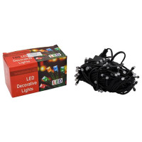 Гирлянда 100 LED матовая черный провод цветные огни с регулировкой