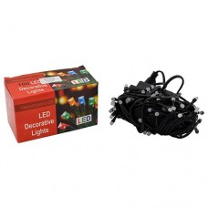 Купить Гирлянда 100 LED матовая черный провод цветные огни с регулировкой Дом, сад, огород