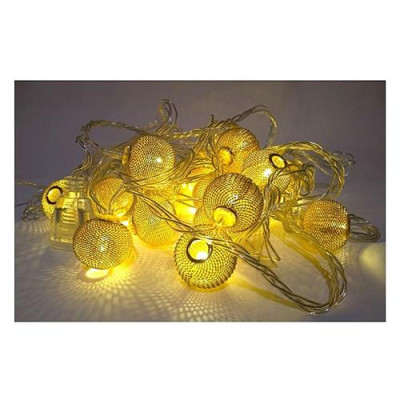 Гирлянда шарик-сетка 4см 20 LED прозрачная Купить Гирлянда шарик-сетка 4см 20 LED прозрачная Дом, сад, огород