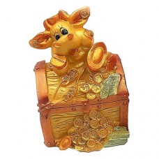 Купить Сувенир керамический Золотие коровы на сундуку 76P1015G-2 микс 2шт Дом, сад, огород