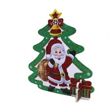 Купить Новогоднее украшение 9901 Дед мороз с елкой 20см Дом, сад, огород
