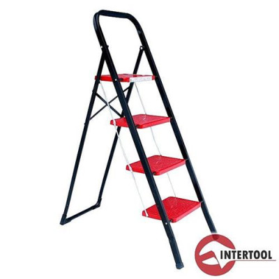 Купить Стремянка Intertool LT-0044 4 ступени 300x200мм Дом, сад, огород