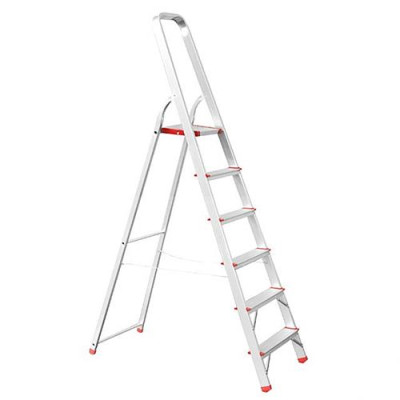 Стремянка INTERTOOL LT-1006 алюминиевая 6 ступеней, высота до платформы 1280мм Купить Стремянка Intertool LT-1006 алюминиевая 6 ступеней высота до платформы 1280мм Дом, сад, огород