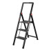 Купить Стремянка алюминиевая Intertool LT-5003 Black Slim 3 ступени высота верхней ступени 684мм 150кг Дом, сад, огород