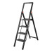 Купить Стремянка алюминиевая Intertool LT-5004 Black Slim 4 ступени высота верхней ступени 912мм 150кг Дом, сад, огород