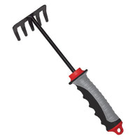 Грабли садовые Intertool FT-0022 245x118мм с комбинированной рукояткой