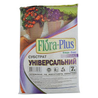 Торфосмесь грунт Flora Plus Универсальная 7л для рассады комнатных и садовых растений