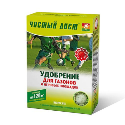Купить Удобрение кристаллическое для газонов Чистый Лист 1200г Дом, сад, огород