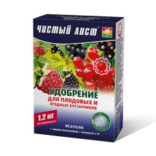 Купить Удобрение кристаллическое для плодово-ягодных кустарников Чистый Лист 1200г Дом, сад, огород
