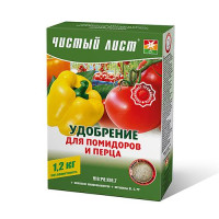 Удобрение кристаллическое для помидоров и перца Чистый Лист 1200г