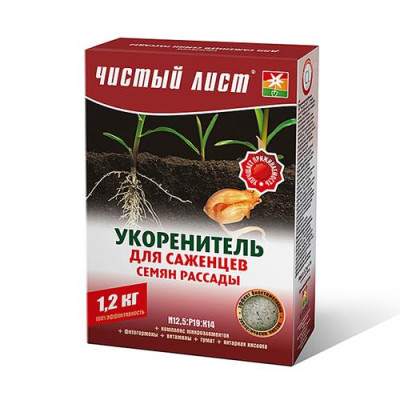 Купить Удобрение кристаллическое укоренитель Чистый Лист 1200г Дом, сад, огород