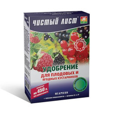 Купить Удобрение кристаллическое для плодово-ягодных кустарников Чистый Лист 300г Дом, сад, огород