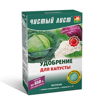 Купить Удобрение кристаллическое для капусты Чистый Лист 300г Дом, сад, огород