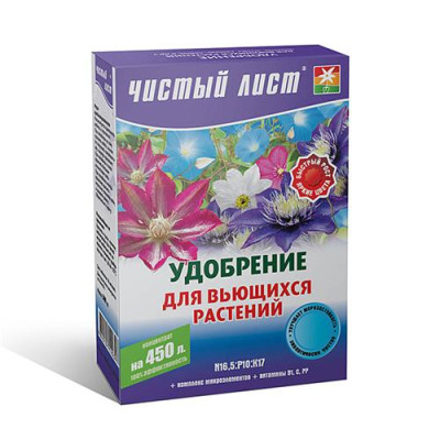 Удобрение кристаллическое для вьющихся растений Чистый Лист 300г Купить Удобрение кристаллическое для вьющихся растений Чистый Лист 300г Дом, сад, огород