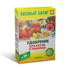 Купить Удобрение кристаллическое для клумб и рокариев Чистый Лист 300г Дом, сад, огород
