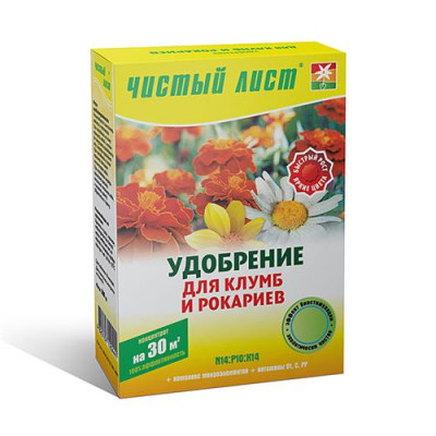 Удобрение кристаллическое для клумб и рокариев Чистый Лист 300г Купить Удобрение кристаллическое для клумб и рокариев Чистый Лист 300г Дом, сад, огород