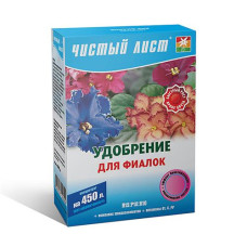 Удобрение кристаллическое для фиалок Чистый Лист 300г