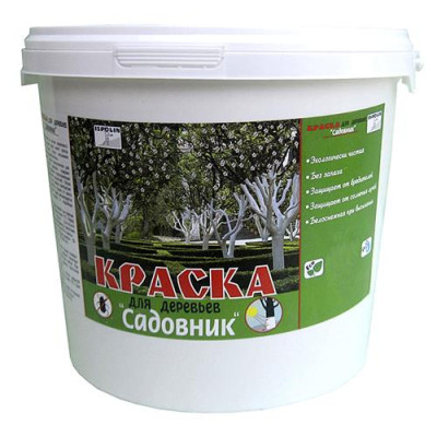 Купить Краска акриловая для деревьев Ispolin Садовник белая 1л Дом, сад, огород