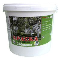Краска акриловая для деревьев Ispolin Садовник белая 5л