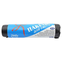 Пакет для мусора черный 240л 5шт
