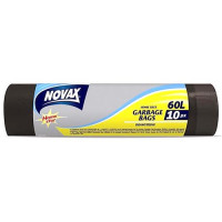 Пакеты для мусора Novax c затяжкой 60л 10шт
